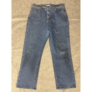 Lee Relaxed Fit At The Waist Womens Blue Denim Jeans Size 14 Medium